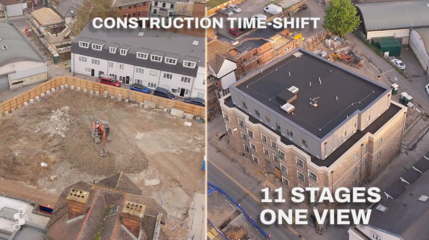 Tonbridge Road construction progress sequence