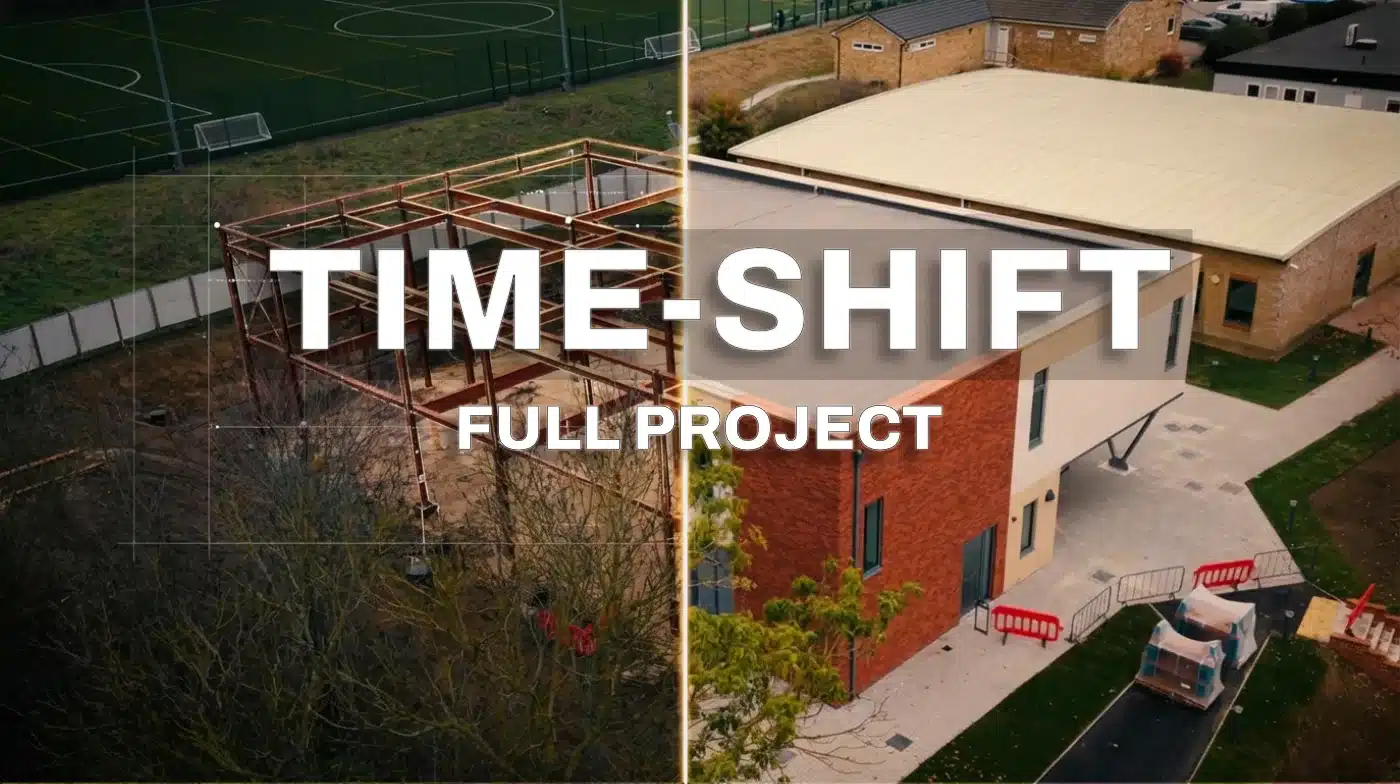 construction progress example drone