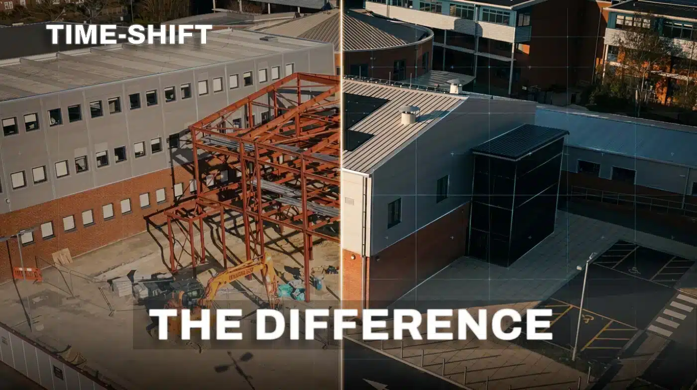 time-shift construction stages comparison